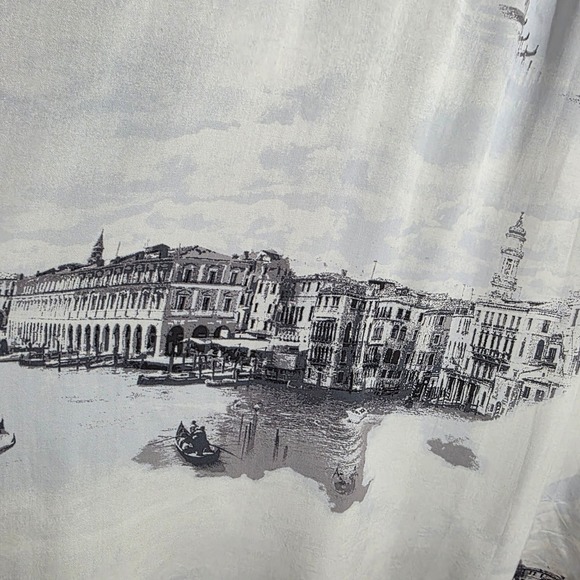 Jane + Delancey NWT Women Shirt Venice Scenic Print Button Down White Size 3X - Picture 14 of 14